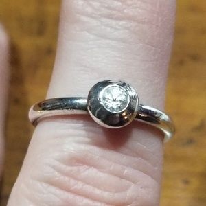 James Avery Remembrance Ring w/ lab created white